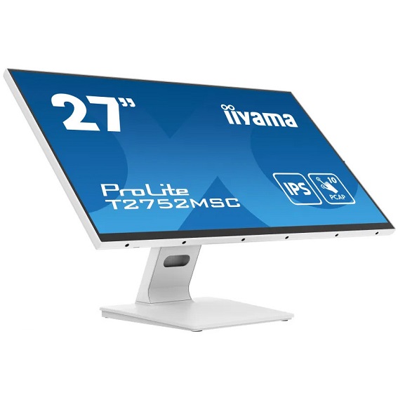 מסך מגע מוניטור מקצועי כולל רמקולים מובנים דק רחב יאמה IIYAMA ProLite T2752MSC-W1 27 Inch IPS 10PT Touch FHD 60Hz IPS 5ms Speakers